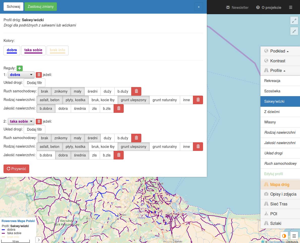 Sieć Rowerowa - kolejna wersja